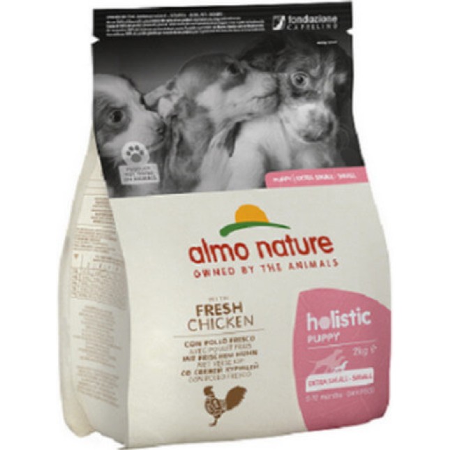 Almo Nature HOLISTIC ξηρά τροφή για S κουτάβια με κοτόπουλο 2kg Almo Nature HOLISTIC ξηρά τροφή για S κουτάβια με κοτόπουλο 2kg