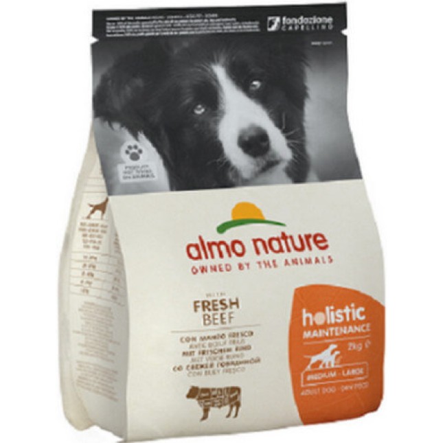 Almo Nature HOLISTIC υψηλής ποιότητας ξηρά τροφή για M-L σκύλους με φρέσκο μοσχαρίσιο κρέας Almo Nature HOLISTIC υψηλής ποιότητας ξηρά τροφή για M-L σκύλους με φρέσκο μοσχαρίσιο κρέας