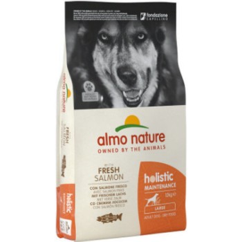 Almo Nature HOLISTIC υψηλής ποιότητας ξηρά τροφή για L σκύλους με φρέσκο σολομό 12kg Almo Nature HOLISTIC υψηλής ποιότητας ξηρά τροφή για L σκύλους με φρέσκο σολομό 12kg