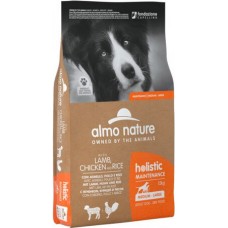 Almo Nature HOLISTIC υψηλής ποιότητας ξηρά τροφή για ενήλικες σκύλους με αρνί & κοτόπουλο  12kg