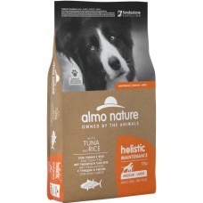 Almo Nature HOLISTIC υψηλής ποιότητας ξηρά τροφή για ενήλικες σκύλους με τόνο & ρύζι  12kg