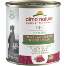 Almo Nature HFC NATURAL τροφή για όλους τους σκύλους με τόνο & κοτόπουλο χωρίς γλουτένη 290g