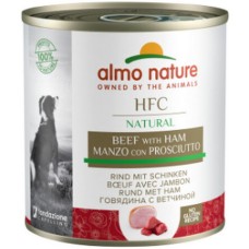 Almo Nature HFC NATURAL τροφή για όλους τους σκύλους με μοσχάρι με ζαμπόν χωρίς γλουτένη 290g