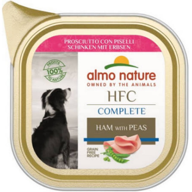 Almo Nature HFC πλήρη τροφή για όλους τους σκύλους με χοιρινό με αρακά Χωρίς γλουτένη