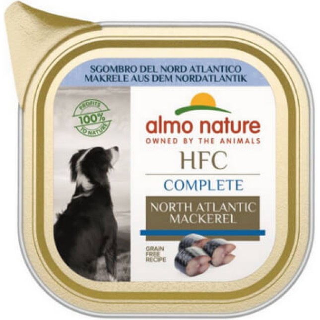 Almo Nature HFC πλήρη τροφή για όλους τους σκύλους με σκουμπρί Χωρίς γλουτένη 85g Almo Nature HFC πλήρη τροφή για όλους τους σκύλους με σκουμπρί Χωρίς γλουτένη 85g