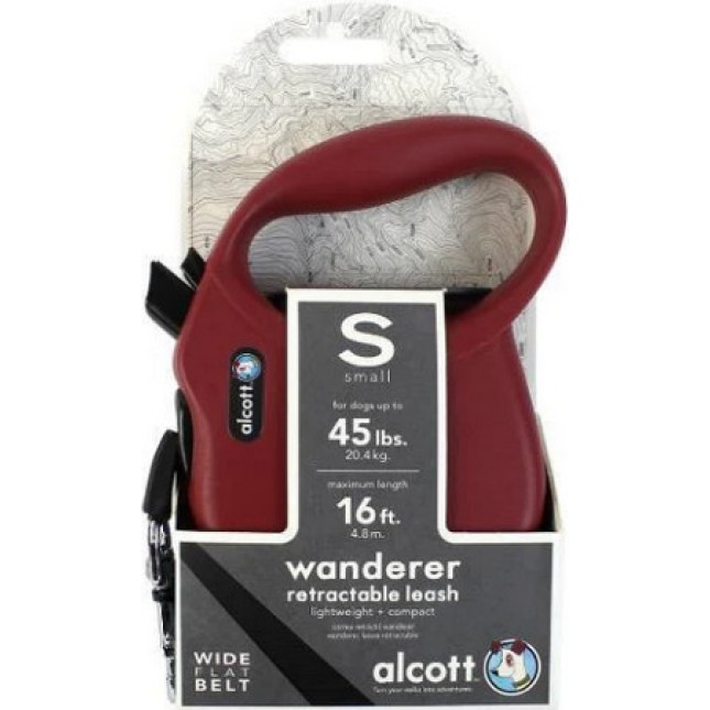 Alcott Wanderer οδηγός επαναφοράς  κόκκινος Small 5m