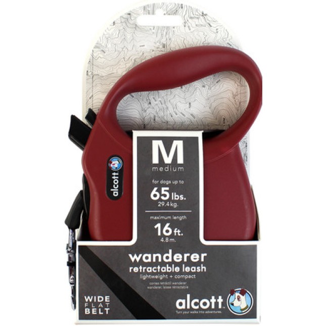 Alcott Wanderer οδηγός επαναφοράς κόκκινος Medium 5m