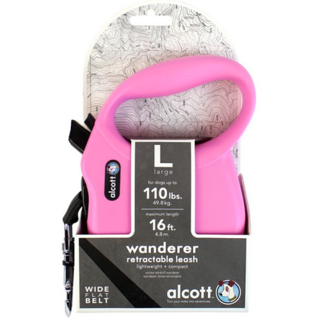 Alcott Wanderer οδηγός επαναφοράς ροζ Large 5m Alcott Wanderer οδηγός επαναφοράς ροζ Large 5m