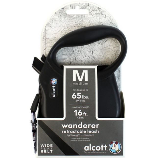 Alcott Wanderer οδηγός επαναφοράς μαύρο Medium 5m Alcott Wanderer οδηγός επαναφοράς μαύρο Medium 5m