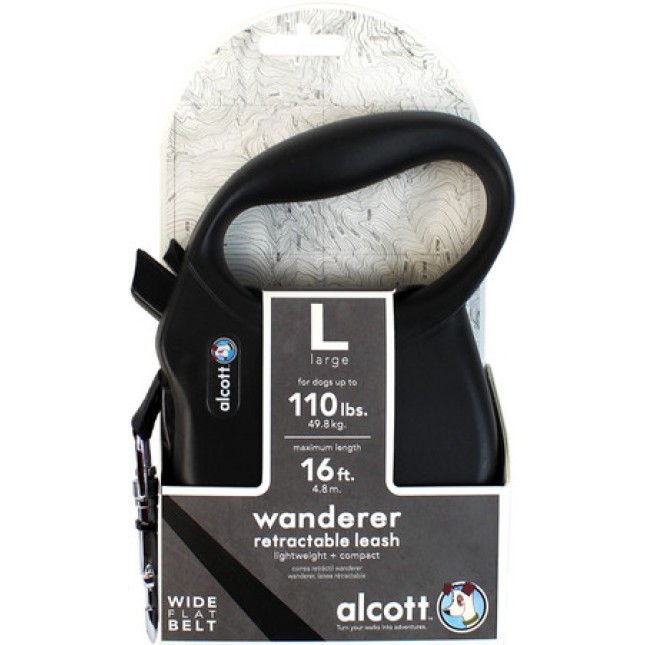 Alcott Wanderer οδηγός επαναφοράς μαύρο Large 5m Alcott Wanderer οδηγός επαναφοράς μαύρο Large 5m