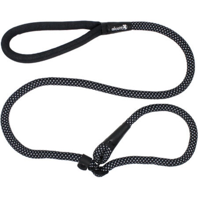 Alcott-SLIP ROPE Lease οδηγός & περιλαίμιο σκύλου μαύρο 1,5m, Medium