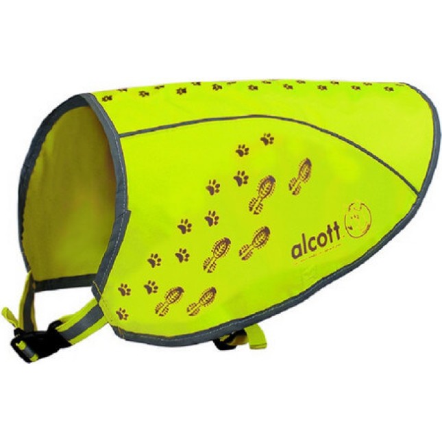 Alcott- Ανακλαστικό Γιλέκο Ασφαλείας σκύλου κίτρινο πλήρως ρυθμιζόμενο