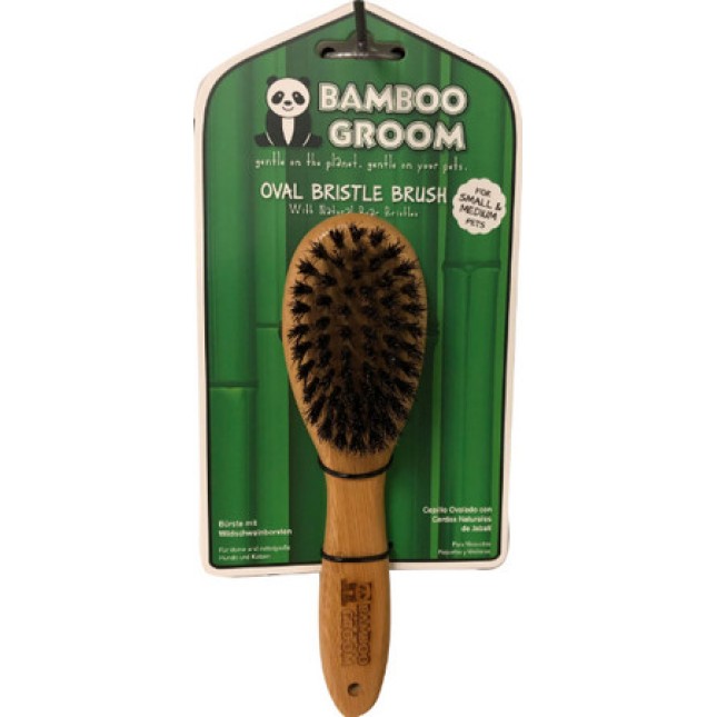 Alcott- Grooming βούρτσα περιποίησης οβαλ με φυσική τρίχας S-M Alcott- Grooming βούρτσα περιποίησης οβαλ με φυσική τρίχας S-M
