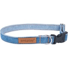 Amiplay-Οικολογικό Περιλαίμιο DENIM μπλε είναι μια εξαιρετική επιλογή για καθημερινές βόλτες