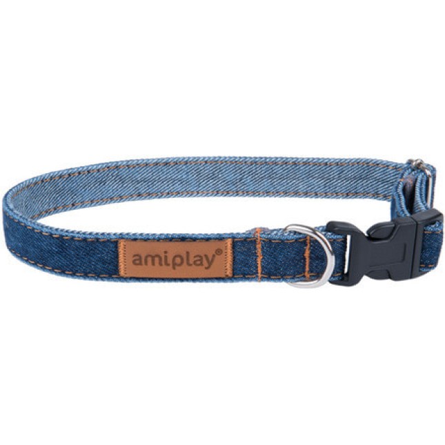 Amiplay-Οικολογικό Περιλαίμιο DENIM ναυτικό μπλε είναι μια εξαιρετική επιλογή για καθημερινές βόλτες Amiplay-Οικολογικό Περιλαίμιο DENIM ναυτικό μπλε είναι μια εξαιρετική επιλογή για καθημερινές βόλτες