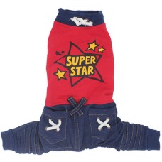 Glee jumpsuit denim pan κόκκινο small 24cm Glee jumpsuit denim pan κόκκινο small 24cm