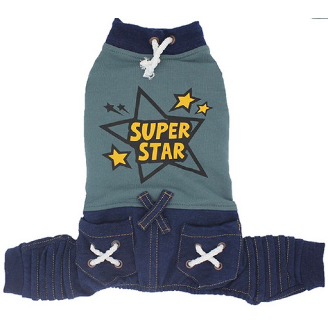 Glee Jumpsuit Denim Pan Μπλε small 24cm Glee Jumpsuit Denim Pan Μπλε small 24cm
