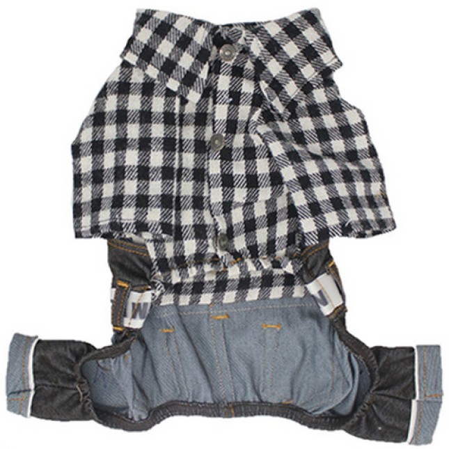 Glee Jumpsuit Denim Pan Καρό M 28cm Glee Jumpsuit Denim Pan Καρό M 28cm
