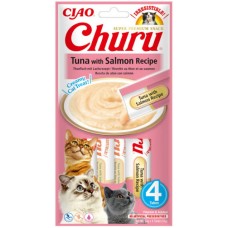 Inaba Churu λιχουδιές για γάτες με τόνο και σολομό 56gr