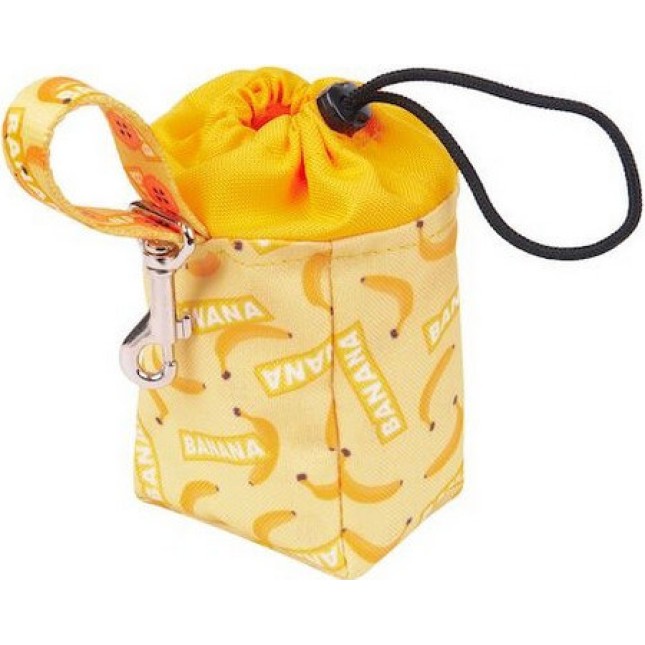 Amiplay-Θήκη Τσάντα για λιχουδιές σκύλου BE HAPPY Banana  8 x 6 x 10 cm