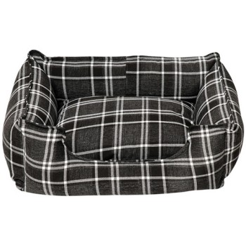 Glee Κρεβάτι TARTAN Γκρι Σκούρο S 60x50x19cm Glee Κρεβάτι TARTAN Γκρι Σκούρο S 60x50x19cm