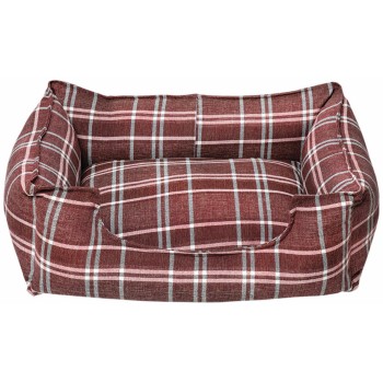 Glee Κρεβάτι TARTAN Κόκκινο S 60x50x19cm