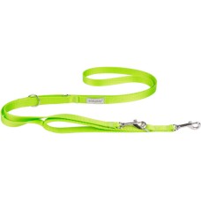 Amiplay-Οδηγός σκύλου 7 in 1 SAMBA ρυθμιζόμενο σε μήκος 100 - 200cm με δύο καραμπίνερ πράσινο