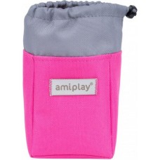 Amiplay-Θήκη τσάντα για λιχουδιές σκύλου SAMBA ροζ τέλειο αξεσουάρ για την αποθήκευση λιχουδιών