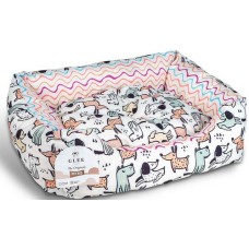 Glee Κρεβάτι Παραλληλόγραμμο Γκρι Dogs 45x35x18cm Glee Κρεβάτι Παραλληλόγραμμο Γκρι Dogs 45x35x18cm