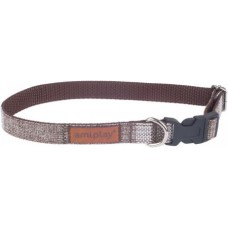 Amiplay- Περιλαίμιο σκύλου LONDON καφέ Medium 25-40 x 1,5cm Amiplay- Περιλαίμιο σκύλου LONDON καφέ Medium 25-40 x 1,5cm