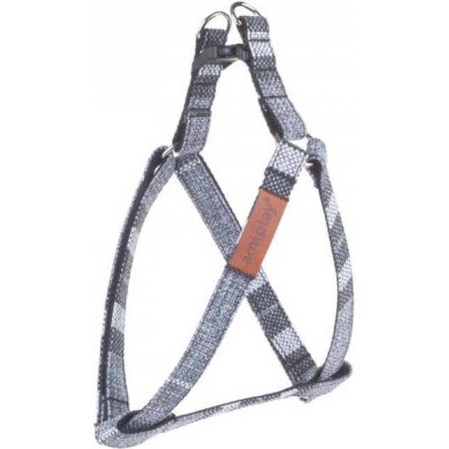 Amiplay-επιστήθιο/σαμαράκι σκύλου LONDON γκρι Small 20-35 x 1cm Amiplay-επιστήθιο/σαμαράκι σκύλου LONDON γκρι Small 20-35 x 1cm