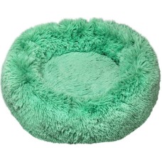 Glee Rome Πράσινο στρογγυλό κρεβάτι κατασκευασμένο από απαλό και ζεστό βελούδο