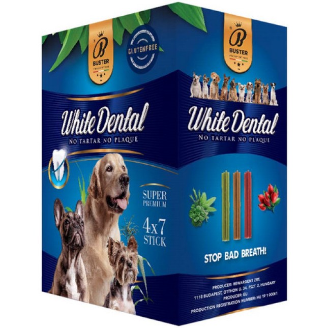 Buster Dental Sticks για μικρόσωμους σκύλους, μέγεθος Small 440gr 28 pcs Buster Dental Sticks για μικρόσωμους σκύλους, μέγεθος Small 440gr 28 pcs
