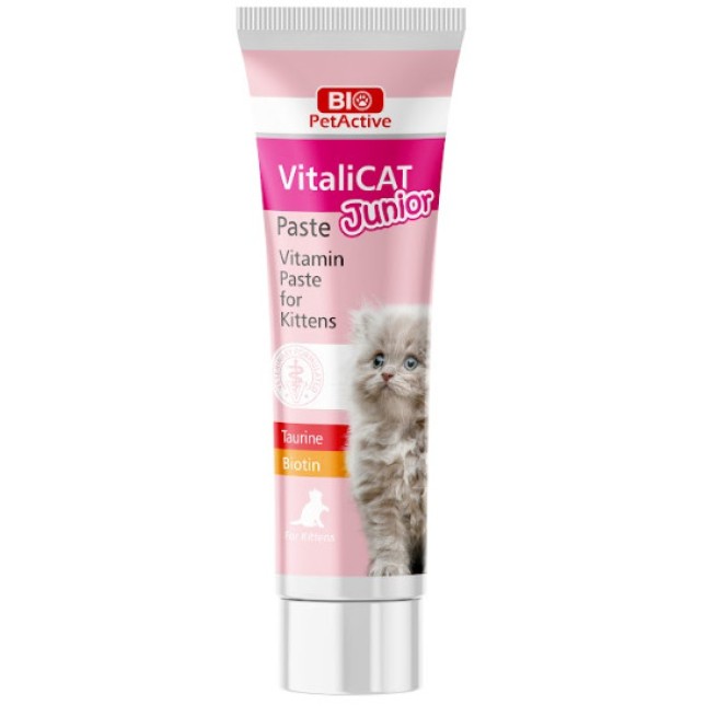 Bio Pet Active εύγευστη βιταμίνη σε πάστα για γατάκια 100ml Bio Pet Active εύγευστη βιταμίνη σε πάστα για γατάκια 100ml