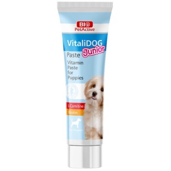 Bio Pet Active εύγευστη βιταμίνη σε πάστα για κουτάβια 100ml Bio Pet Active εύγευστη βιταμίνη σε πάστα για κουτάβια 100ml