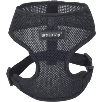 Amiplay-Ενιαίο Επιστήθιο σκύλου AIR μαύρο Small max 28 x 33-48cm Amiplay-Ενιαίο Επιστήθιο σκύλου AIR μαύρο Small max 28 x 33-48cm