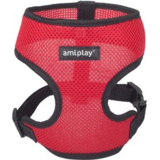 Amiplay-Ενιαίο Επιστήθιο σκύλου AIR κόκκινο Small max 28 x 33-48cm