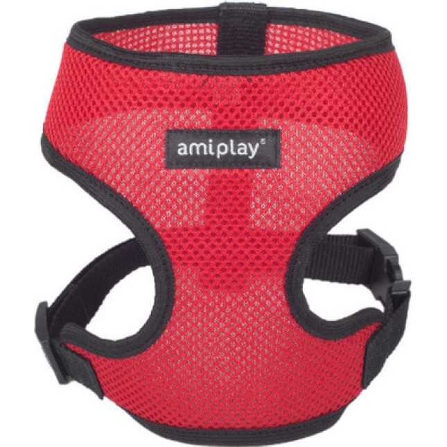 Amiplay-Ενιαίο Επιστήθιο σκύλου AIR κόκκινο Large max 39 x 45-60cm Amiplay-Ενιαίο Επιστήθιο σκύλου AIR κόκκινο Large max 39 x 45-60cm