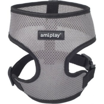 Amiplay-Ενιαίο Επιστήθιο σκύλου AIR γκρι Large max 39 x 45-60cm Amiplay-Ενιαίο Επιστήθιο σκύλου AIR γκρι Large max 39 x 45-60cm