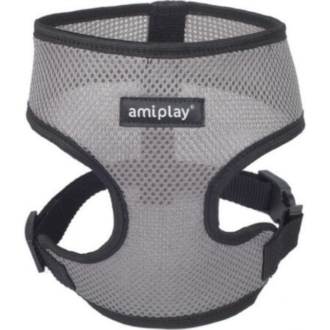 Amiplay-Ενιαίο Επιστήθιο σκύλου AIR γκρι Large max 39 x 45-60cm Amiplay-Ενιαίο Επιστήθιο σκύλου AIR γκρι Large max 39 x 45-60cm