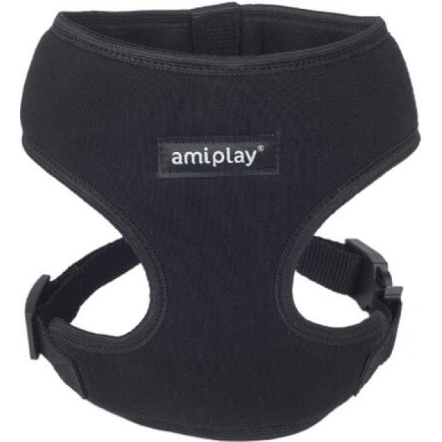 Amiplay-Ενιαίο Επιστήθιο σκύλου DENVER μαύρο Large max 39 x 45-60cm Amiplay-Ενιαίο Επιστήθιο σκύλου DENVER μαύρο Large max 39 x 45-60cm