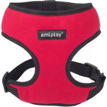 Amiplay-Ενιαίο Επιστήθιο σκύλου DENVER κόκκινο Small max 28 x 33-48cm Amiplay-Ενιαίο Επιστήθιο σκύλου DENVER κόκκινο Small max 28 x 33-48cm