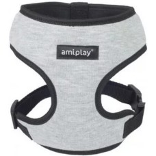 Amiplay-Ενιαίο Επιστήθιο σκύλου DENVER γκρι XSmall max 23 x 25-40cm Amiplay-Ενιαίο Επιστήθιο σκύλου DENVER γκρι XSmall max 23 x 25-40cm