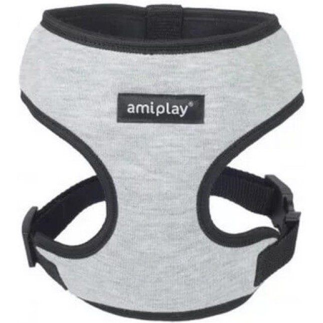Amiplay-Ενιαίο Επιστήθιο σκύλου DENVER γκρι XSmall max 23 x 25-40cm Amiplay-Ενιαίο Επιστήθιο σκύλου DENVER γκρι XSmall max 23 x 25-40cm