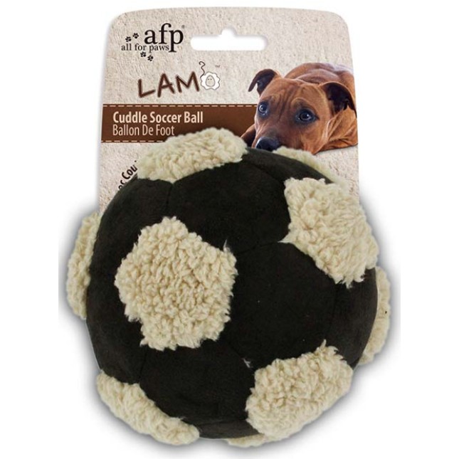 AFP Παιχνίδι Σκύλου Lambswool Cuddle Football σε 3 χρώματα L 15cm 1τμχ