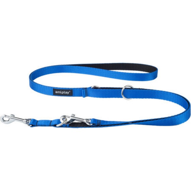 Amiplay- Οδηγός σκύλου 6 in 1 TWIST μπλε Medium 100-200 x 1,5cm Amiplay- Οδηγός σκύλου 6 in 1 TWIST μπλε Medium 100-200 x 1,5cm