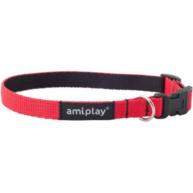 Amiplay-περιλαίμιο σκύλου TWIST κόκκινο Small 20-35 x 1cm Amiplay-περιλαίμιο σκύλου TWIST κόκκινο Small 20-35 x 1cm