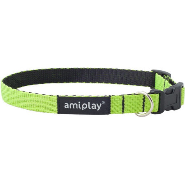 Amiplay-περιλαίμιο σκύλου TWIST πράσινο Small 20-35 x 1cm Amiplay-περιλαίμιο σκύλου TWIST πράσινο Small 20-35 x 1cm