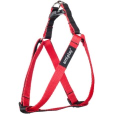 Amiplay-Επιστήθιο σκύλου TWIST κόκκινο Small 20-35 x 1cm