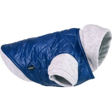 Amiplay-μπουφάν με κουκούλα για σκύλους BOSTON από αδιάβροχο καπιτονέ ύφασμα μπλε